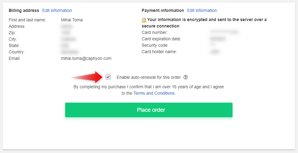 Auto-Renew Subscription from 2Checkout