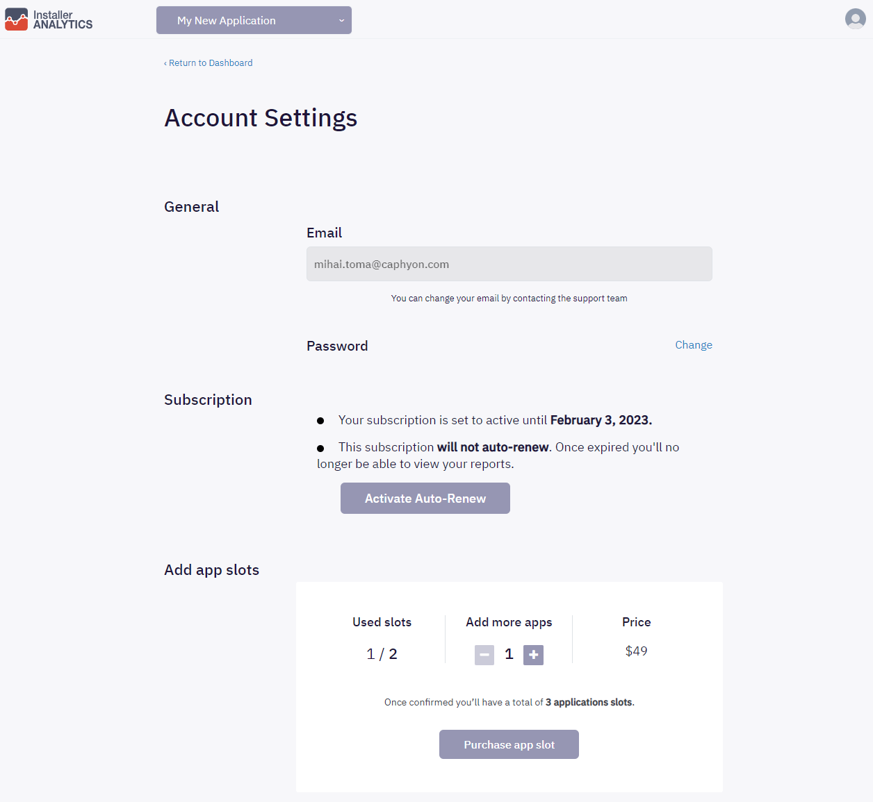 Account Settings