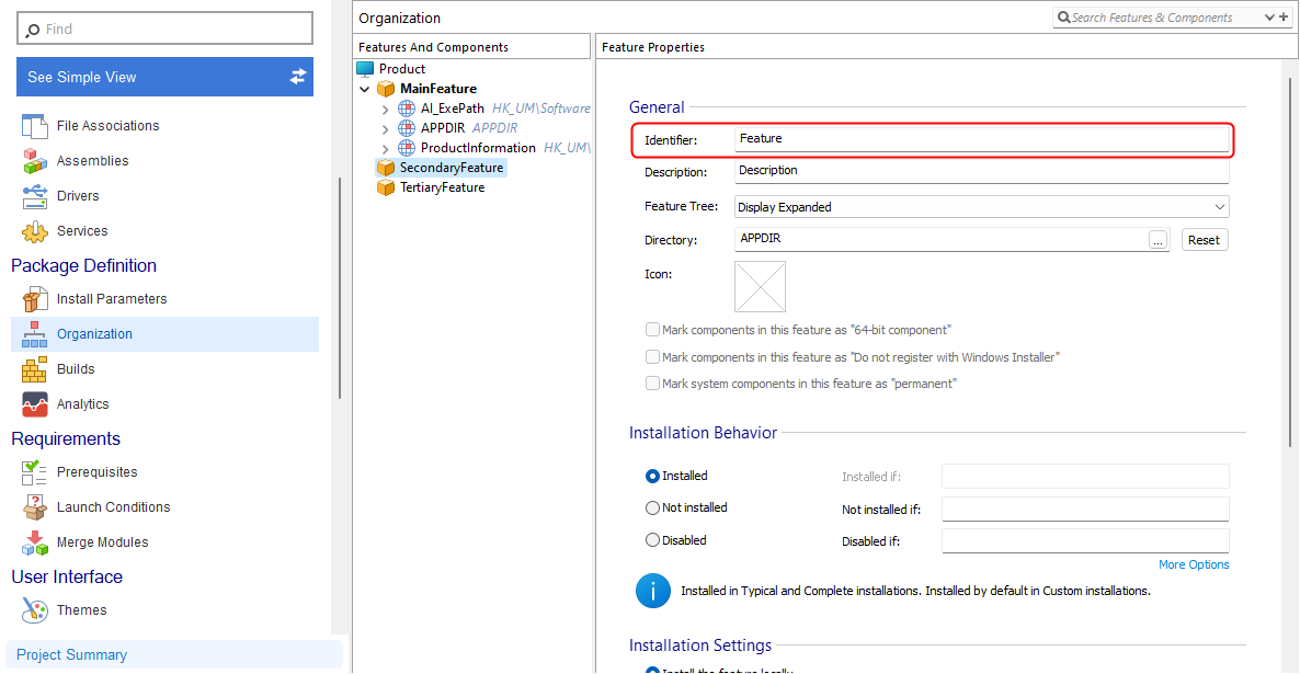 Custom Properties - Identifier field