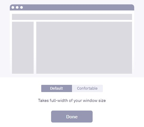 Display Density Dialog